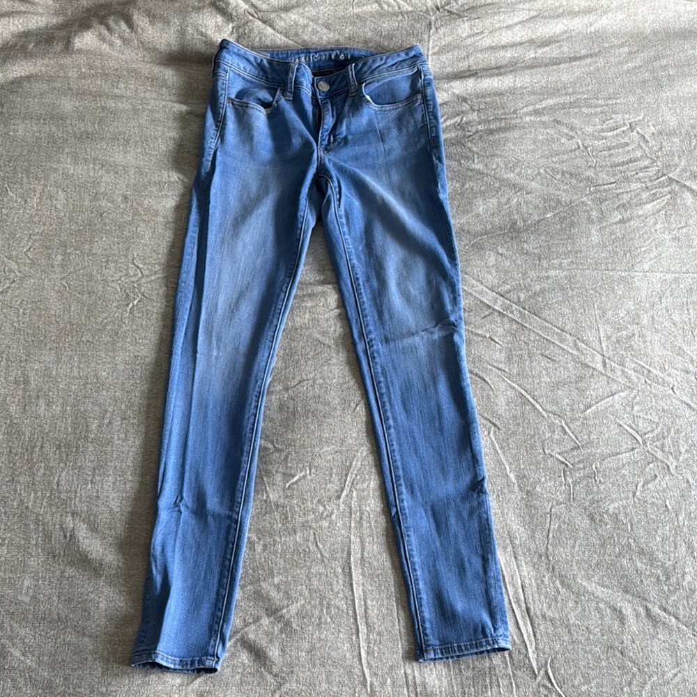 AE Women's Blue Jeans Sz 8L Jegging